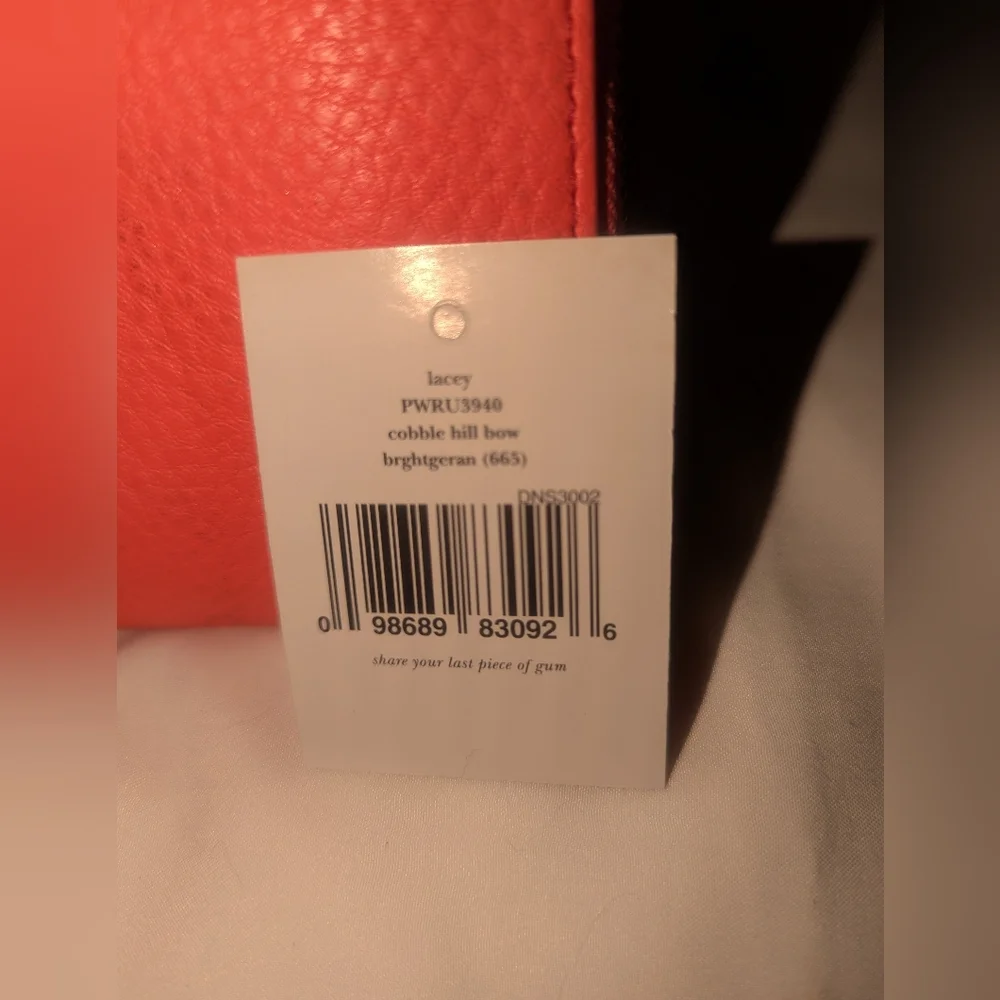 Kate Spade New York Cobble Hill Lacey Zip Around Bright Geranium Wallet